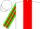 Silk - White, white 'c' on green shamrock on red panel, green shamrocks on red stripe on sleeves, white cap