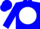 Silk - Blue, white ball, blue logo, matching cap