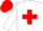 Silk - White, red cross, red crosses on white sleeves, red cap