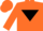 Silk - Orange, black inverted triangle
