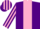 Silk - Purple, pink stripe, striped sleeves and cap