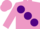 Silk - Mauve, large purple spots
