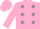 Silk - Pink, gray dots, pink cap