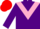 Silk - purple, pink chevron, purple sleeves, red cap