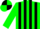 Silk - Green body, black striped, green arms, green cap, black quartered