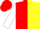 Silk - Red and yellow halves, black circled 'wr', white sleeves, red cap