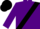 Silk - Purple, black 'v' sash, purple sleeves, black cap