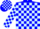 Silk - Blue , light blue blocks