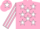 Silk - Pink, white stars, striped sleeves and star on cap