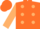 Silk - Orange, beige spots and sleeves, orange cap