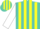 Silk - Turquoise, yellow stripes, white sleeves, turquoise cap, yellow stripes