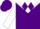 Silk - Purple, white yoke, purple 'dixon', purple diamonds on white sleeves, purple cap