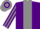 Silk - Purple, grey stripe, striped sleeves, hooped cap