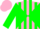 Silk - Neon Pink, Green Diabolo, Green Stripes On Sleeves, Green Visor On Pink Cap