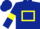 Silk - Dark blue, yellow hollow box and armlets
