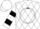 Silk - White, multi-colored diamonds in black circle, multi-colored bars on sleeves, white cap