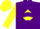 Silk - Purple, purple s on yellow diamond, purple chevrons and cuff on yellow sleeves, yellow cap