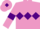 Silk - Mauve, purple triple diamond, armlets and diamond on cap