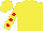 Silk - Yellow and black, red dots on sleeves