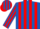 Silk - Royal blue and red stripes