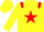 Silk - Yellow, red epaulets, red star on yellow cap