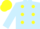 Silk - Light Blue, Yellow Dots On Light Blue Sleeves, Yellow Cap