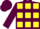 Silk - Maroon, yellow squares
