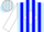 Silk - Light blue,white diamond,red&light blue stripes on white sleeves