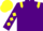 Silk - Purple, yellow epaulets, diamonds on sleeves, yellow cap
