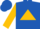 Silk - ROYAL BLUE, Gold Triangle, Gold sleeves