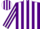 Silk - Purple & white stripes