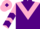 Silk - Purple body, pink chevron, pink arms, purple chevrons, pink cap, purple diamond