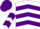 Silk - White body, purple chevrons, white arms, purple chevrons, purple cap