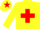 Silk - Yellow, red cross belts and star on cap