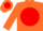Silk - Orange, red disc