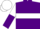 Silk - Purple body, white hoop, white arms, purple halved, white cap