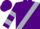 Silk - Purple, silver sash, silver bars on sleeves
