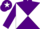 Silk - Purple, white diabolo, purple sleeves, purple cap, white star