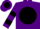 Silk - Purple, black ball, black hoops on sleeves