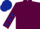 Silk - Maroon body, maroon arms, dark blue stars, dark blue cap