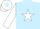Silk - Light blue, white star, white sleeves, white cap, light blue star
