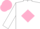 Silk - White body, pink diamond, white arms, pink cap