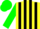 Silk - Yellow and black stripes, green sleeves and cap