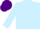 Silk - Light blue, purple spot, light blue sleeves, purple cap