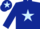 Silk - Dark blue, light blue star, dark blue sleeves and cap, light blue star