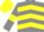 Silk - Grey body, yellow chevrons, grey arms, yellow armlets, yellow cap