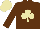 Silk - Brown, beige shamrock, brown sleeves, beige cap