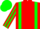 Silk - Red body, green braces, red arms, green striped, green cap