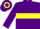Silk - Purple, yellow hoop, purple sleeves, hooped cap