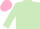 Silk - Light green, dusty pink spot, light green sleeves, dusty pink cap